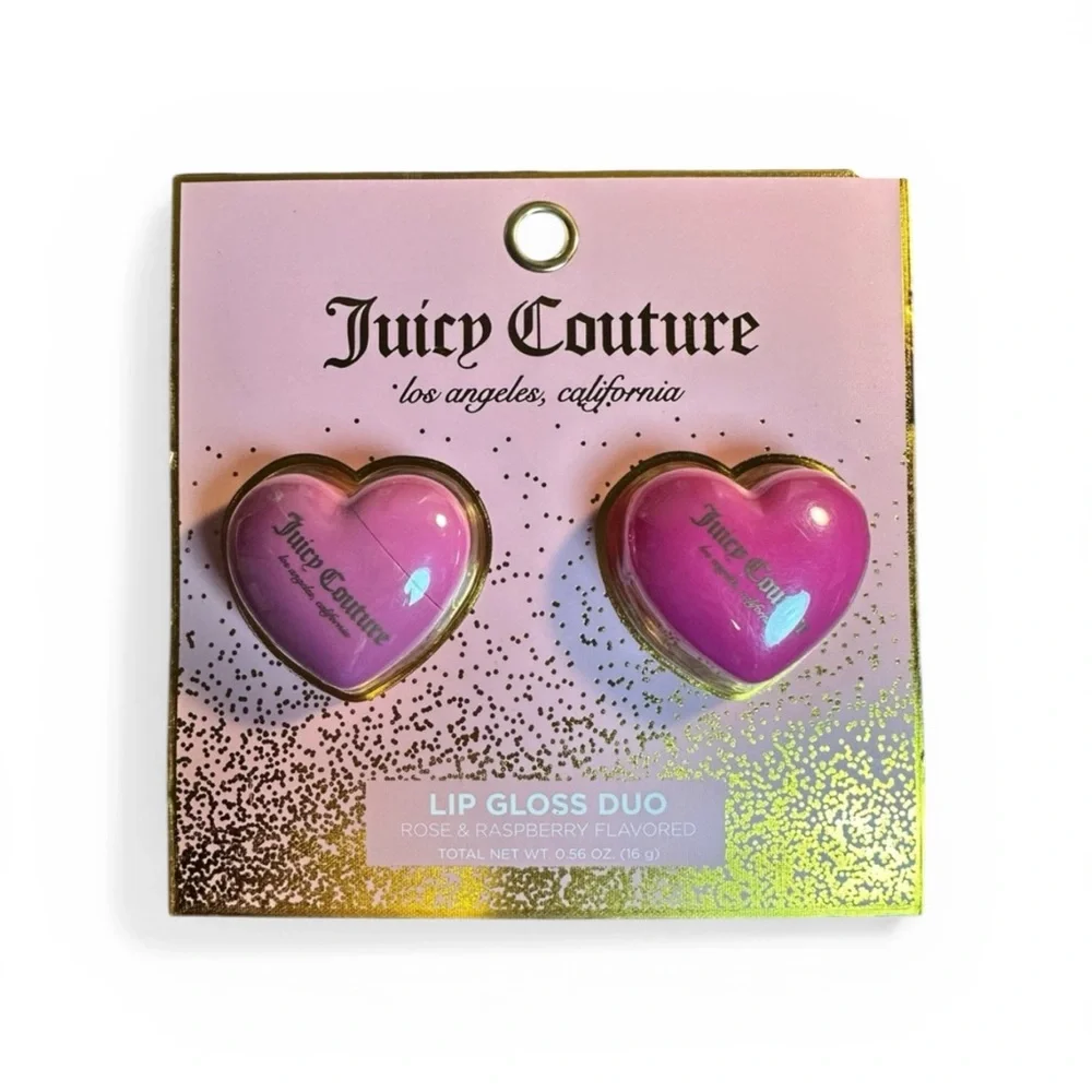 Juicy Couture Rose & Raspberry Heart Lip Gloss Duo